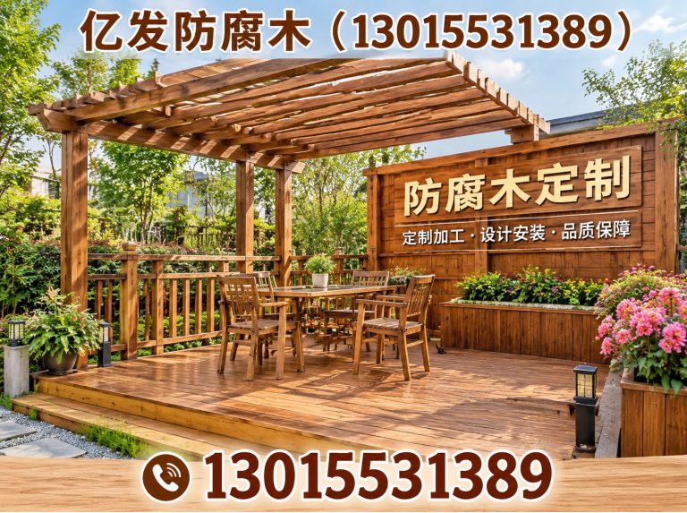 新郑市防腐木凉亭展示图